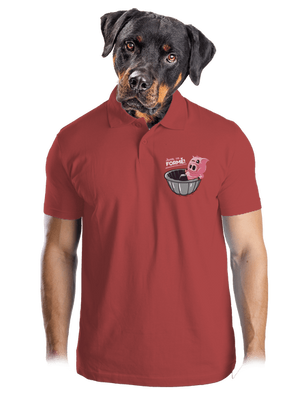 Ve formě pánská polokošile Burgundy