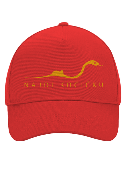 Najdi kočičku kšiltovka baseballka Classic Red