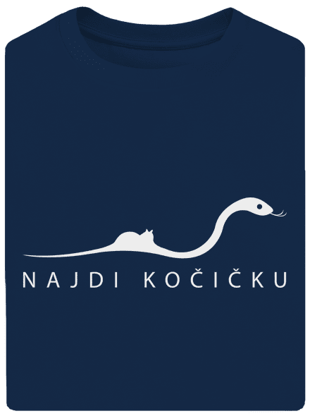 Najdi kočičku unisex tričko oversized Midnight Blue