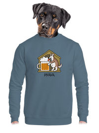 unisex mikina bez kapuce