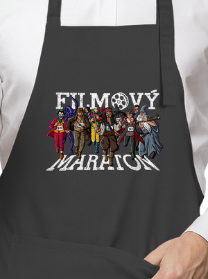 Filmový maraton zástěra Dark Grey