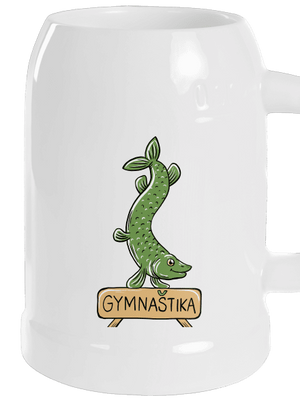 Gymnaštika půllitr White