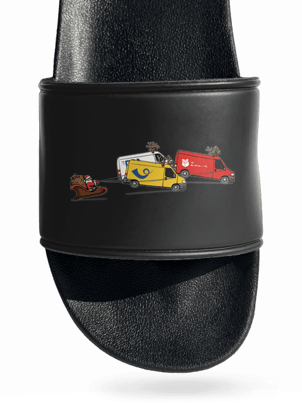 Santa se soby pantofle Black