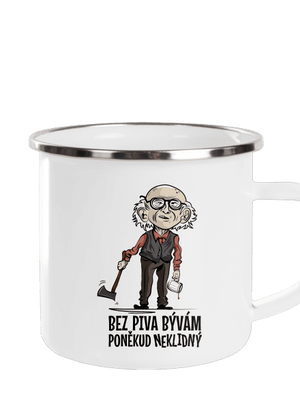 Neklidný bez piva plecháček White
