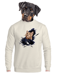 unisex mikina bez kapuce