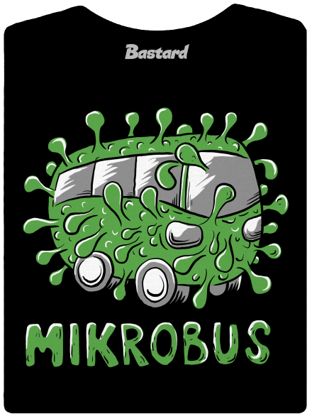 Mikrobus dámské tričko Black