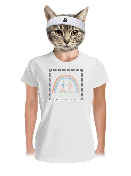 Dětské kresby - nahraj vlastní dámské sportovní tričko White