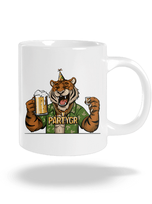 Pártygr velký hrnek White