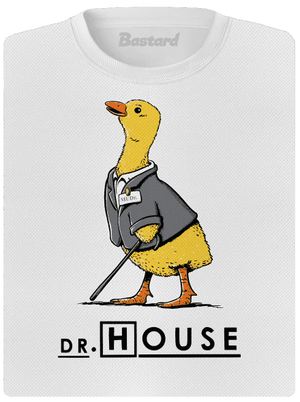 Dr. House dámské sportovní tričko White