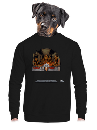 unisex mikina bez kapuce