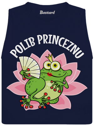 Polib princeznu a prince dámské tílko volné Navy