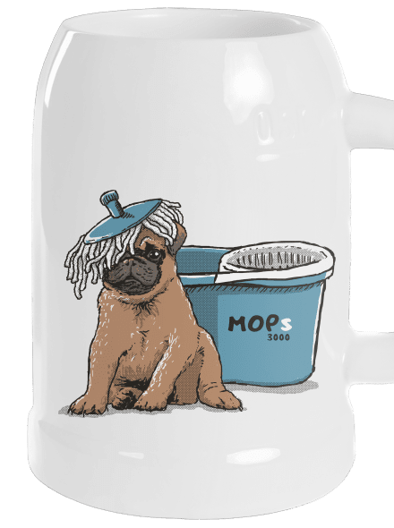 Mops půllitr White
