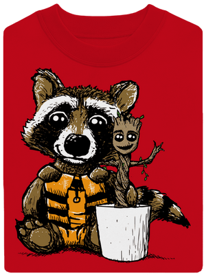 Strážci galaxie unisex mikina bez kapuce Red