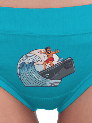 Jsem surfař dámské kalhotky Turquoise