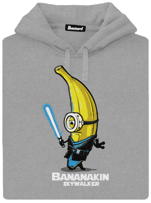 Bananakin Skywalker pánská mikina klokanka Light Melange