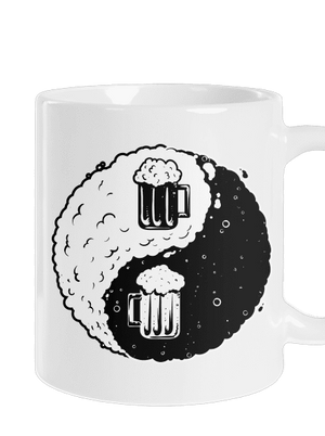 Jin Jang pivo klasický hrnek White