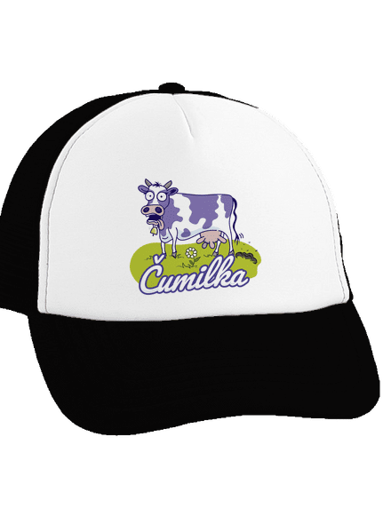 Čumilka kšiltovka truckerka Black cap