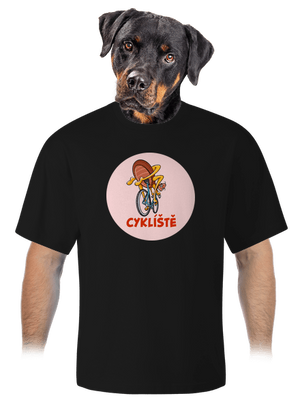 Cyklíště unisex tričko oversized Black