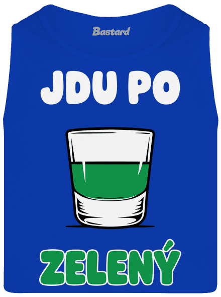 Jdu po zelený pánské tílko Royal Blue