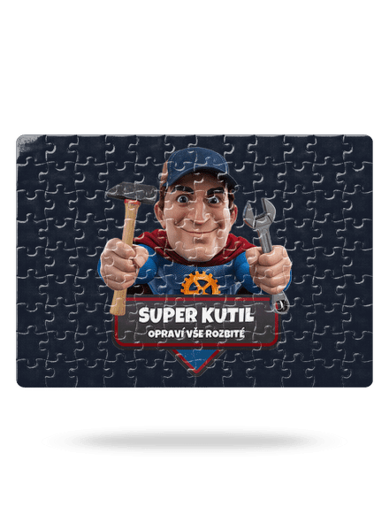 Super táta puzzle White
