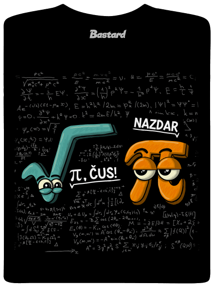 Pí, čus! pánské tričko Black