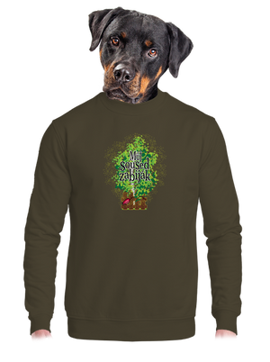 unisex mikina bez kapuce