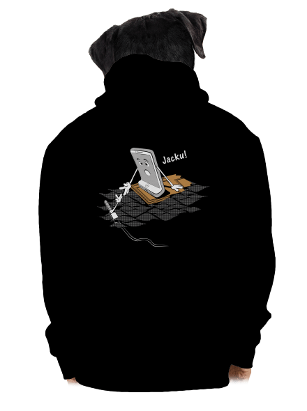 Jacku pánská mikina na zip Black