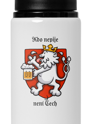 Kdo nepije, není Čech lahev na vodu White