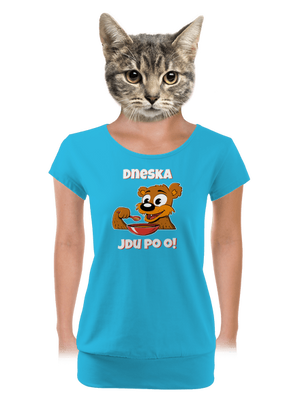 dámské tričko s lemem