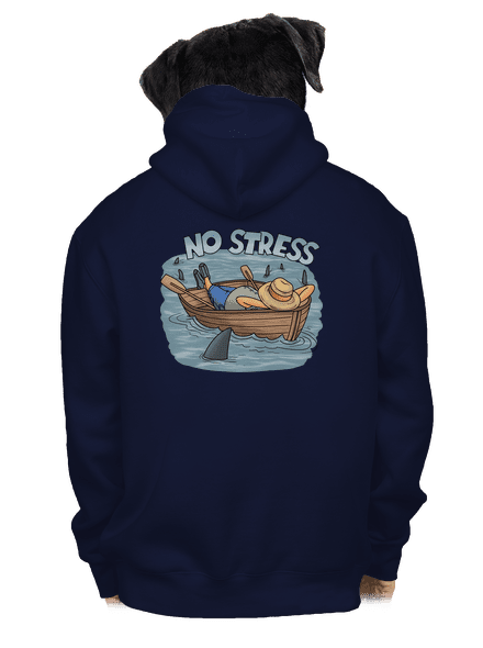No stress pánská mikina na zip Navy