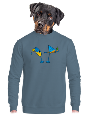 unisex mikina bez kapuce