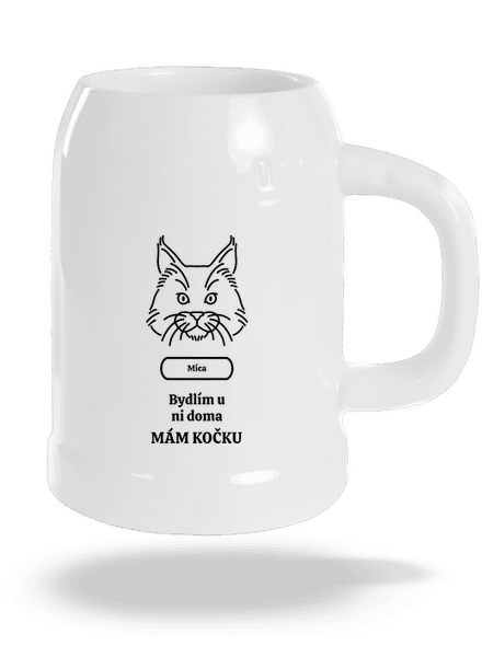 Nemůžu, mám kočku půllitr White