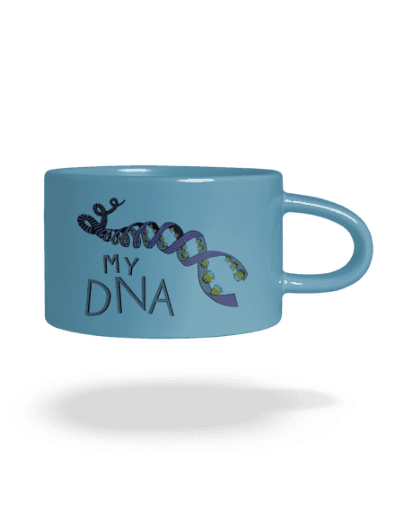 My DNA hrnek makronka Blue Macaron
