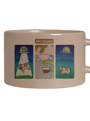 Alien Cappuccino hrnek makronka Brown Macaron