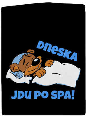 Dneska jdu po spa dámská mikina na zip Black