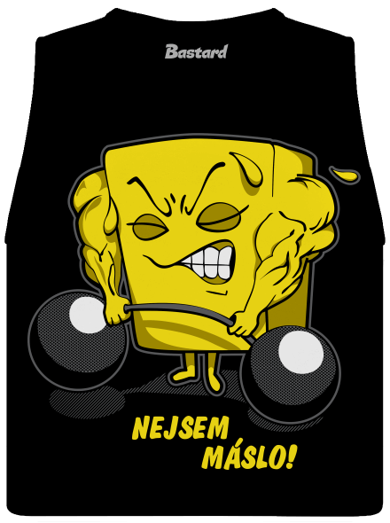 Nejsem máslo dámské tílko volné Black