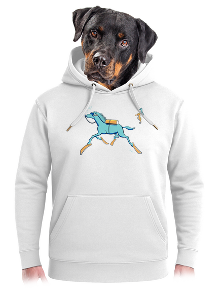 Mořský koník unisex mikina premium Snowwhite