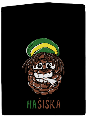 Hašiška pánská mikina na zip Black