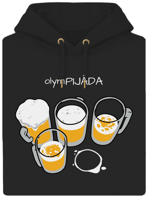 Pijáda unisex mikina premium Dark Black