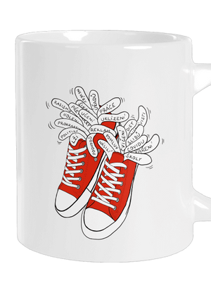 Plný kecky velký hrnek White