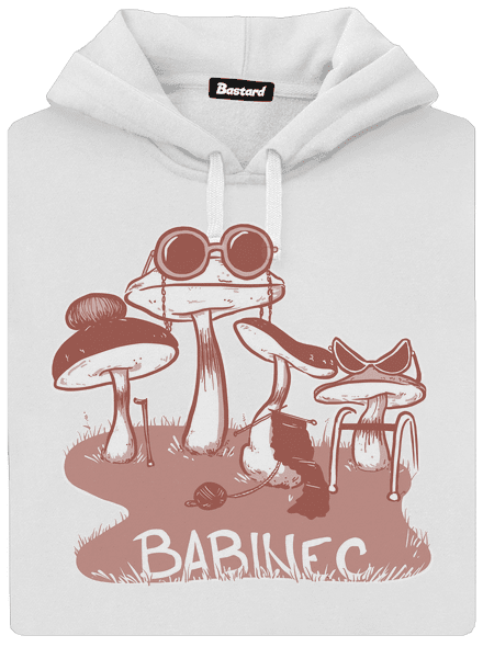 Babinec dámská mikina klokanka White