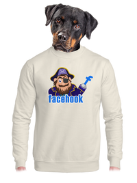 unisex mikina bez kapuce