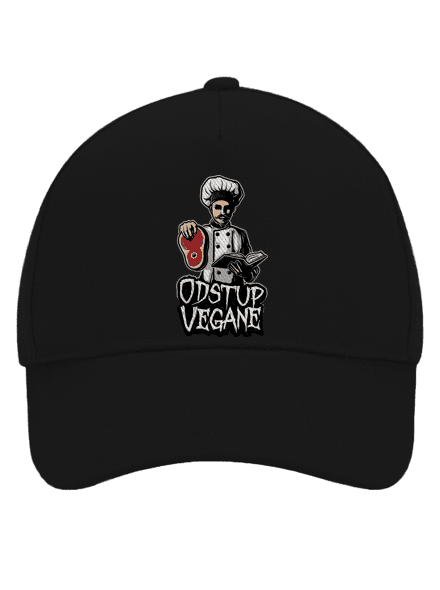 Odstup vegane kšiltovka baseballka Black