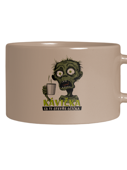 Zombie kávička hrnek makronka Brown Macaron