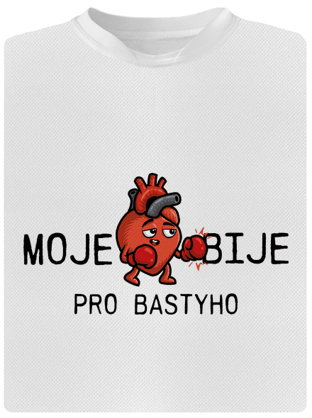 Moje srdce bije dětské sportovní tričko White