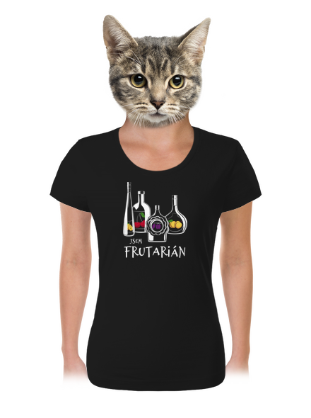 Frutarián dámské tričko Black