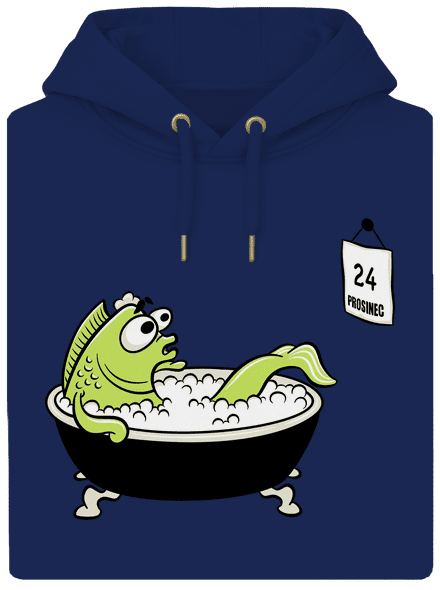 Poslední koupel unisex mikina premium Navy