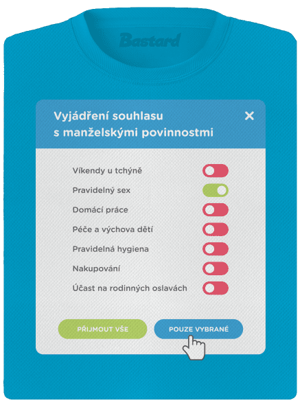 Manželské povinnosti dámské sportovní tričko Blue Atol