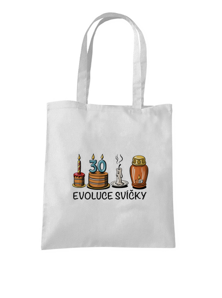 Evoluce svíčky taška White