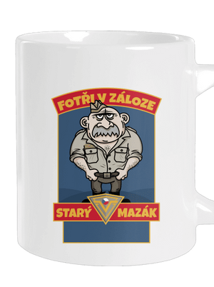 Starý mazák velký hrnek White